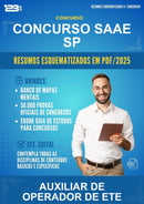 Resumos Esquematizados para o Concurso Saae Sp para Auxiliar de Operador de Ete