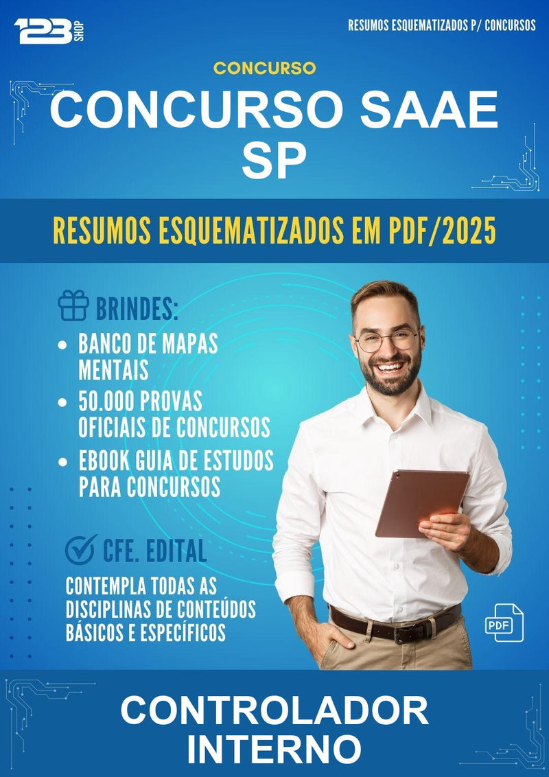 Resumos Esquematizados para o Concurso Saae Sp para Controlador Interno