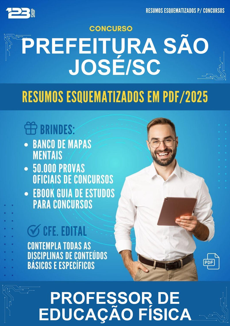 Resumos Esquematizados para o Concurso Prefeitura São José/SC para Professor de Educação Física