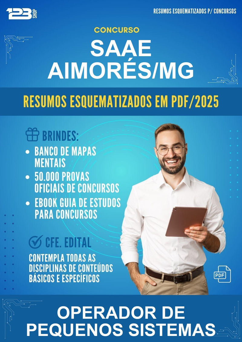 Resumos Esquematizados para o Concurso Saae Aimorés/MG para Operador de Pequenos Sistemas