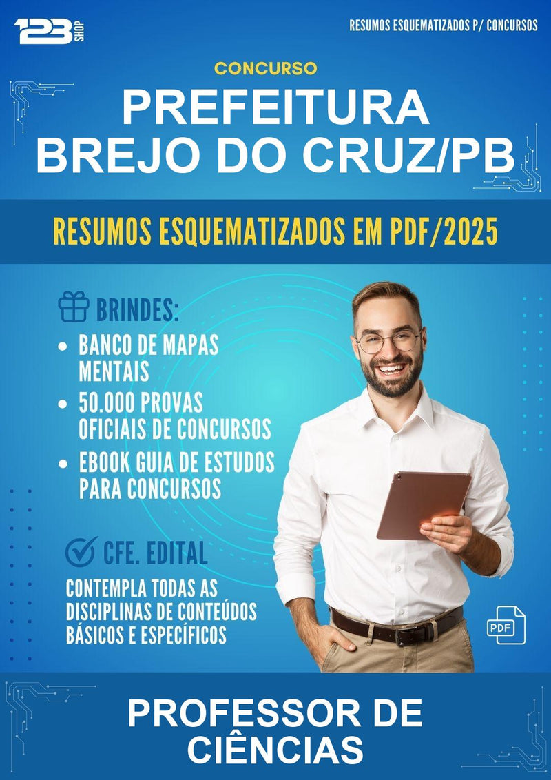 Resumos Esquematizados para o Concurso Prefeitura Brejo do Cruz/PB para Professor de Ciências