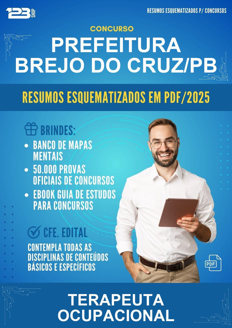Resumos Esquematizados para o Concurso Prefeitura Brejo do Cruz/PB para Terapeuta Ocupacional