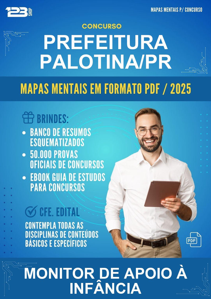Mapas Mentais para o Concurso Prefeitura Palotina/PR para Monitor de Apoio À Infância