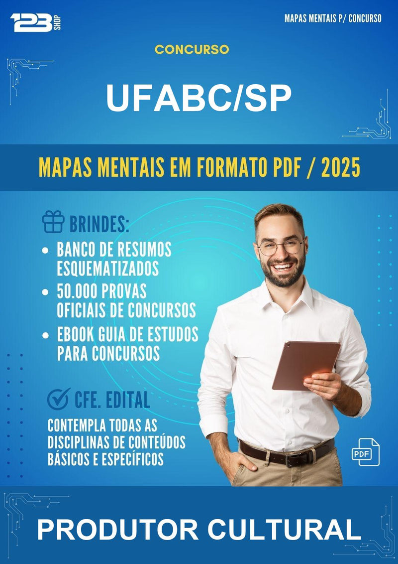 Mapas Mentais para o Concurso Ufabc/SP para Produtor Cultural