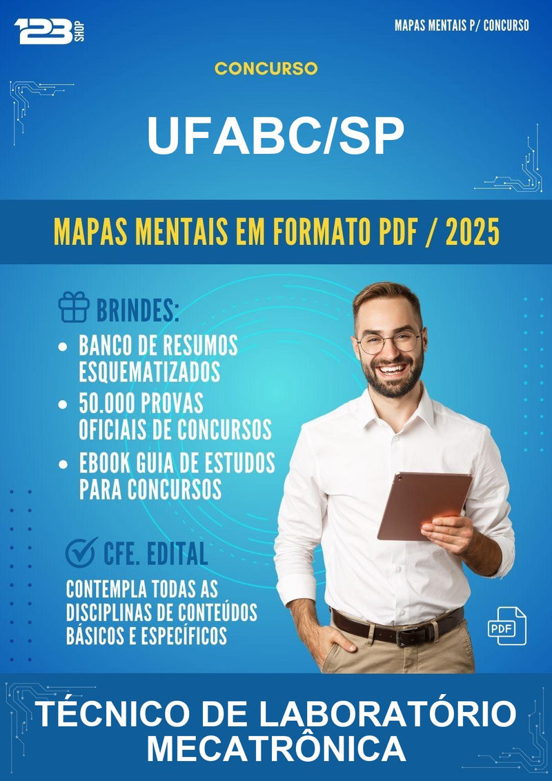 Mapas Mentais para o Concurso Ufabc/SP para Técnico de Laboratório Mecatrônica