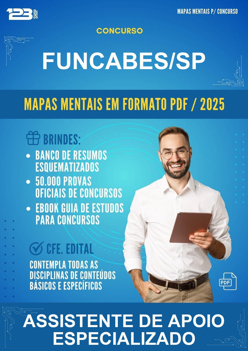 Mapas Mentais para o Concurso Funcabes/SP para Assistente de Apoio Especializado