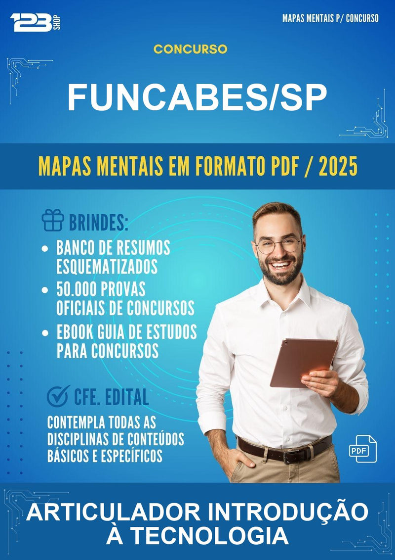 Mapas Mentais para o Concurso Funcabes/SP para Articulador Introdução À Tecnologia