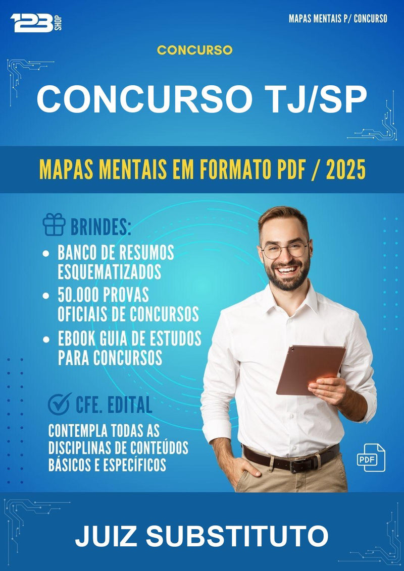 Mapas Mentais para o Concurso Tj/SP para Juiz Substituto