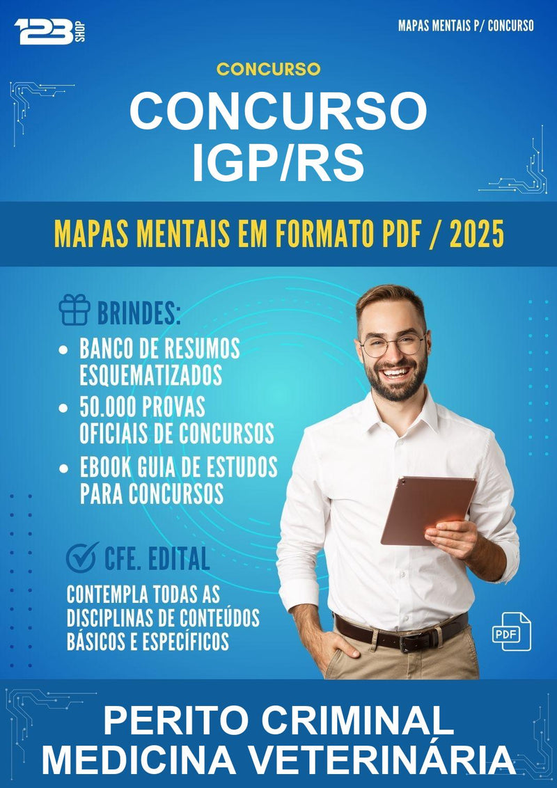 Mapas Mentais para o Concurso Igp/RS para Perito Criminal Medicina Veterinária