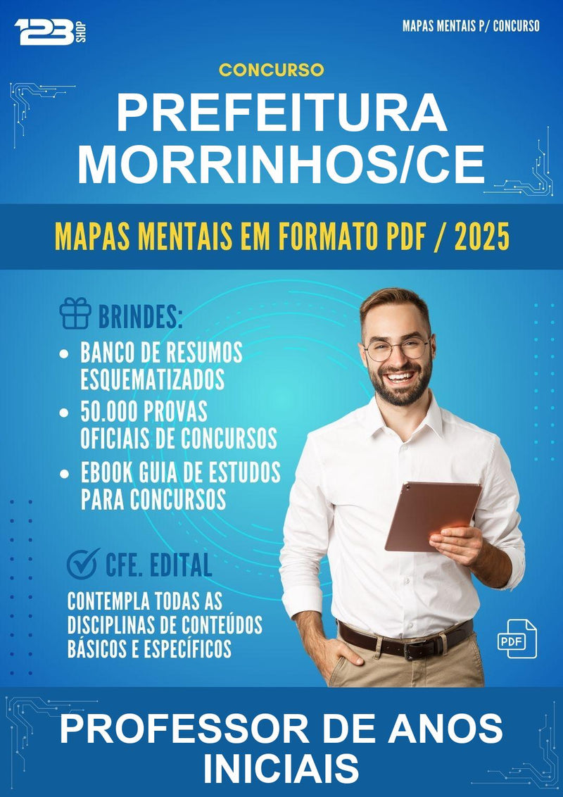 Mapas Mentais para o Concurso Prefeitura Morrinhos/CE para Professor de Anos Iniciais