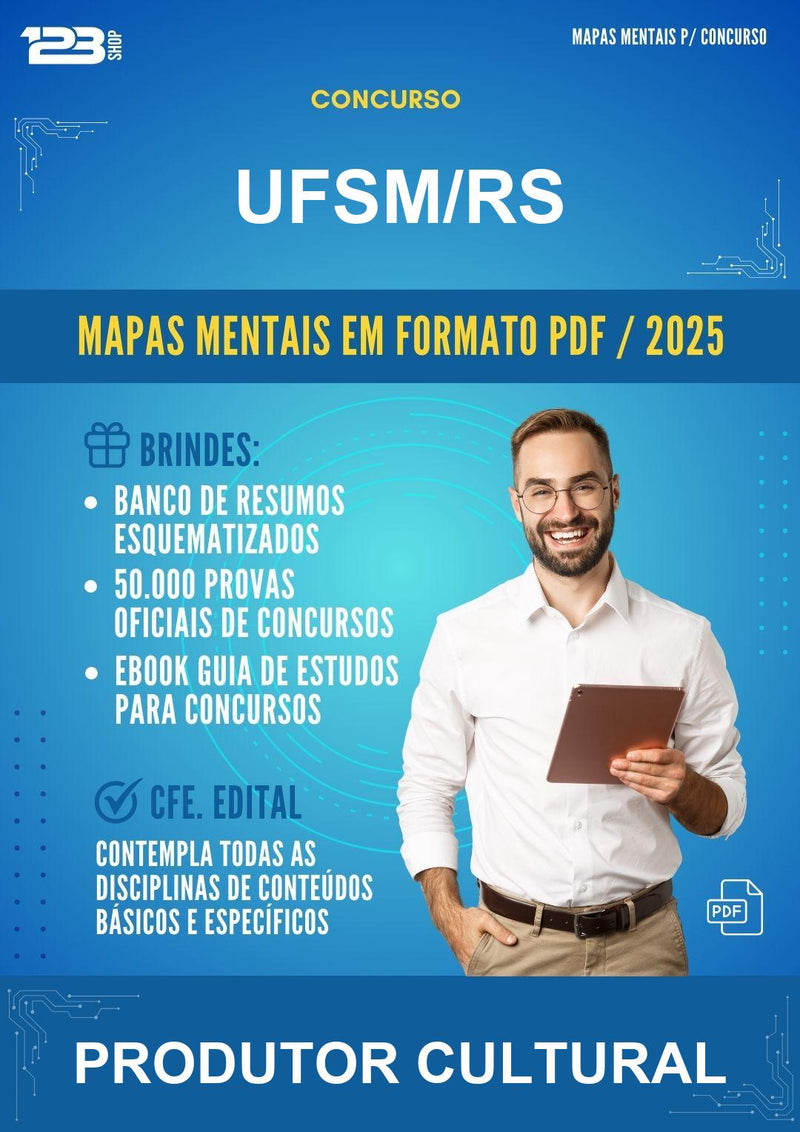 Mapas Mentais para o Concurso Ufsm/RS para Produtor Cultural