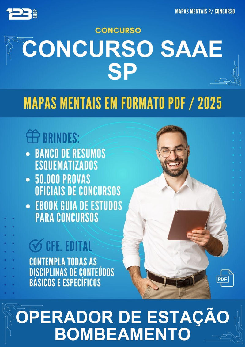 Mapas Mentais para o Concurso Saae Sp para Operador de Estação Bombeamento