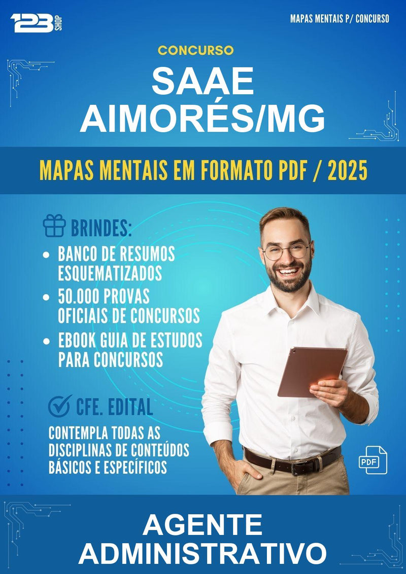 Mapas Mentais para o Concurso Saae Aimorés/MG para Agente Administrativo