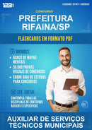 Flashcards em PDF para o Concurso Prefeitura Rifaina/SP para Auxiliar de Serviços Técnicos Municipais - 1000 Flashcards