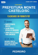 Flashcards em PDF para o Concurso Prefeitura Monte Castelo/SC para Pedreiro - 1000 Flashcards