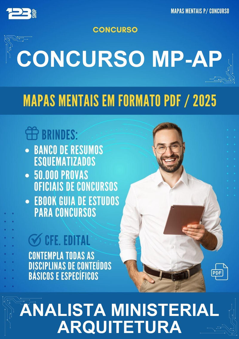 Mapas Mentais para o Concurso Mp-ap para Analista Ministerial Arquitetura