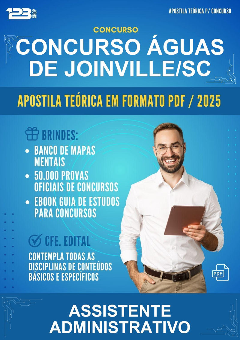 Apostila Teórica para o Concurso Águas de Joinville/SC para Assistente Administrativo