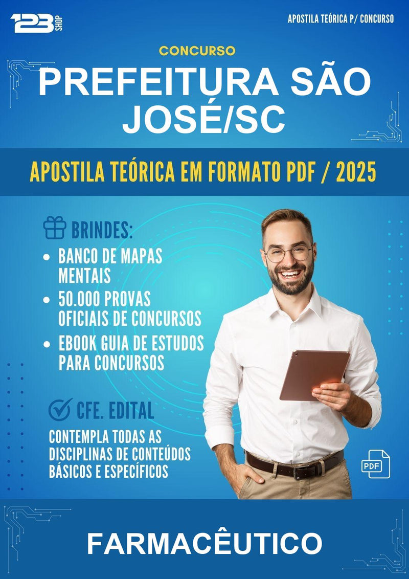 Apostila Teórica para o Concurso Prefeitura São José/SC para Farmacêutico