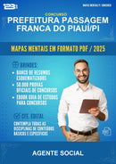 Mapas Mentais para o Concurso Prefeitura Passagem Franca do Piauí/PI para Agente Social
