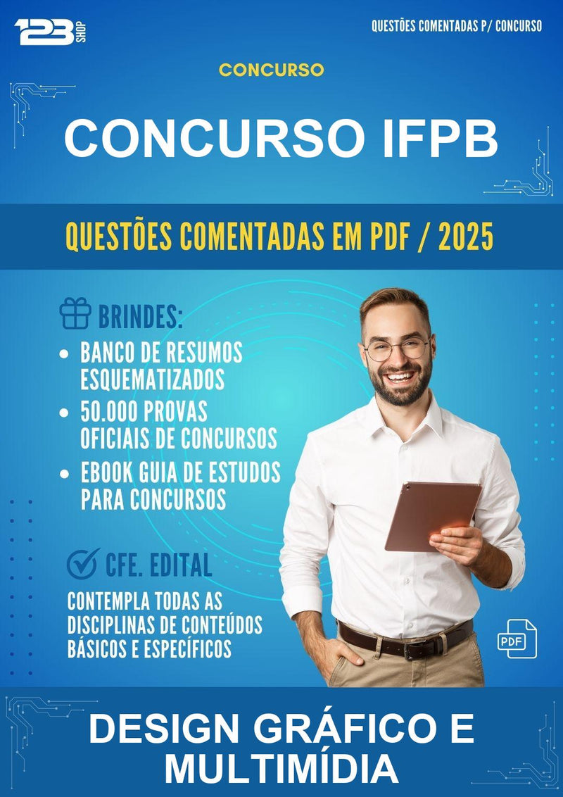 Questões Comentadas para o Concurso Ifpb para Design Gráfico E Multimídia - 1000 Questões