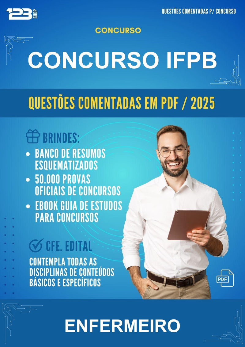 Questões Comentadas para o Concurso Ifpb para Enfermeiro - 1000 Questões