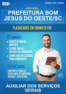 Flashcards em PDF para o Concurso Prefeitura Bom Jesus do Oeste/SC para Auxiliar dos Serviços Gerais - 1000 Flashcards