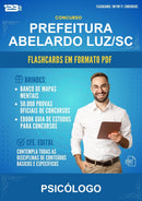 Flashcards em PDF para o Concurso Prefeitura Abelardo Luz/SC para Psicólogo - 1000 Flashcards