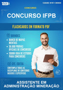 Flashcards em PDF para o Concurso Ifpb para Assistente Em Administração Mineração - 2000 Flashcards