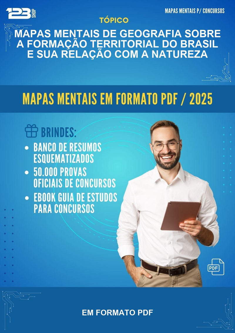 Mapas Mentais de Geografia Sobre A Formação Territorial do Brasil E Sua Relação Com A Natureza - Em Formato Pdf