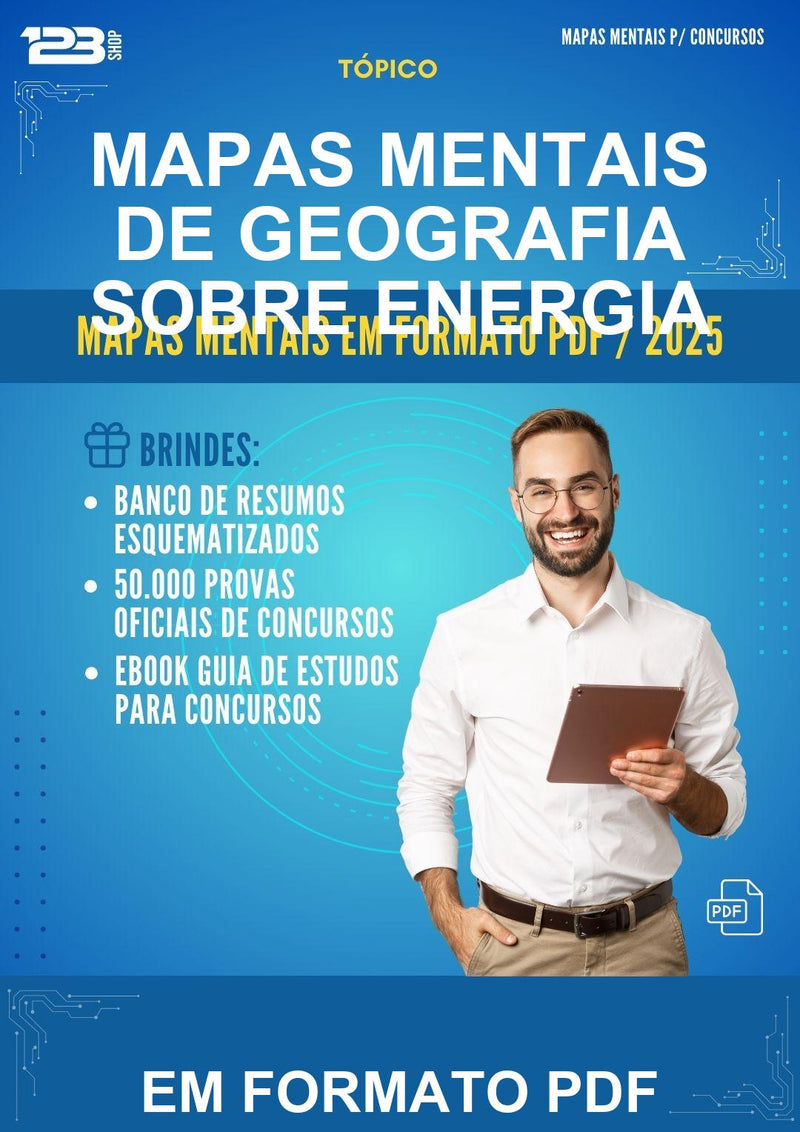 Mapas Mentais de Geografia Sobre Energia - Em Formato Pdf