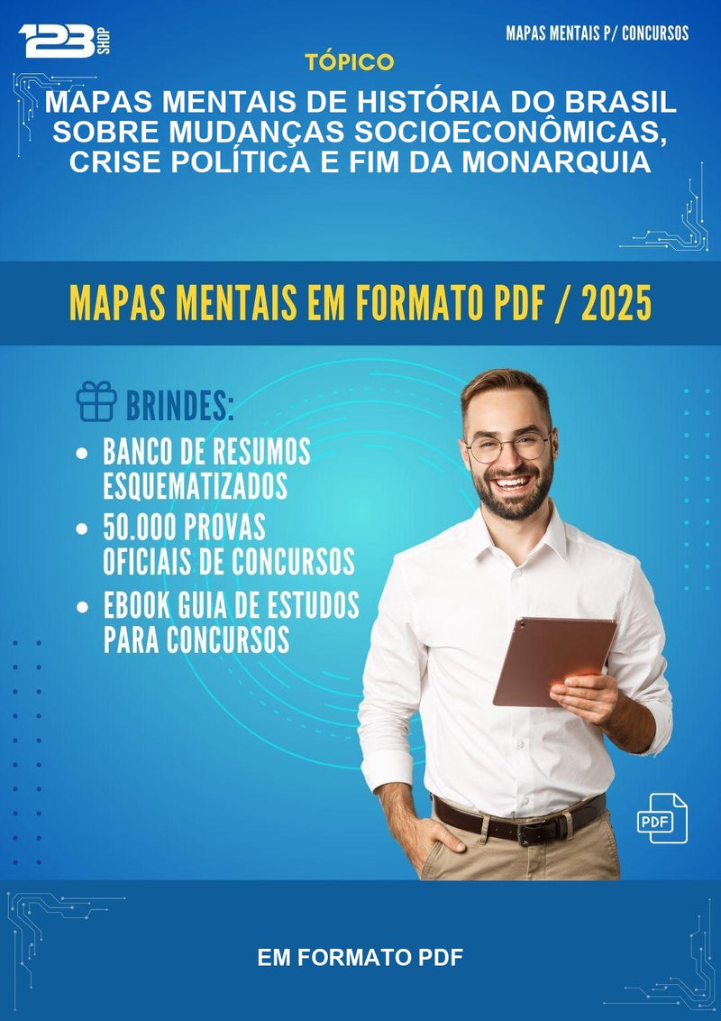 Mapas Mentais de História do Brasil Sobre Mudanças Socioeconômicas, Crise Política E Fim da Monarquia - Em Formato Pdf