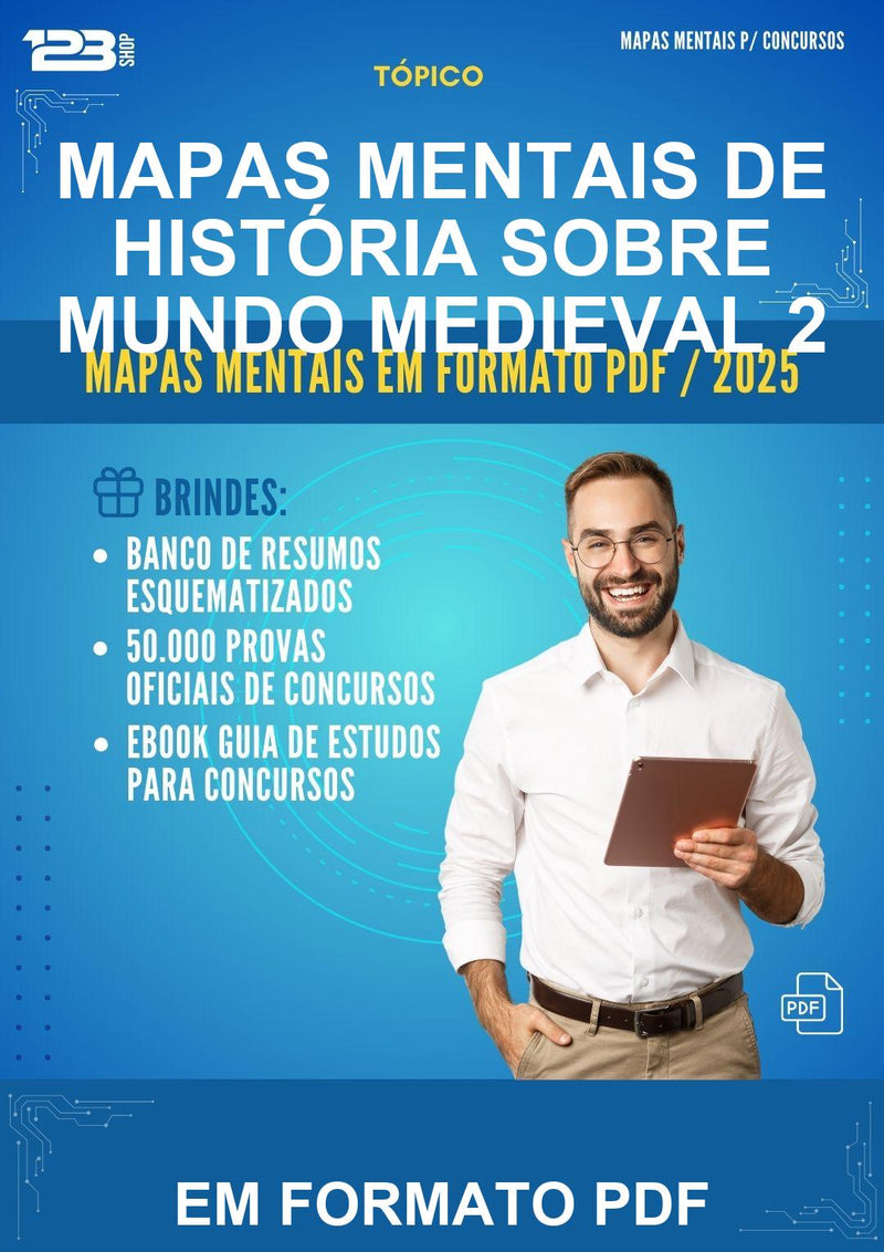 Mapas Mentais de História Sobre Mundo Medieval 2 - Em Formato Pdf