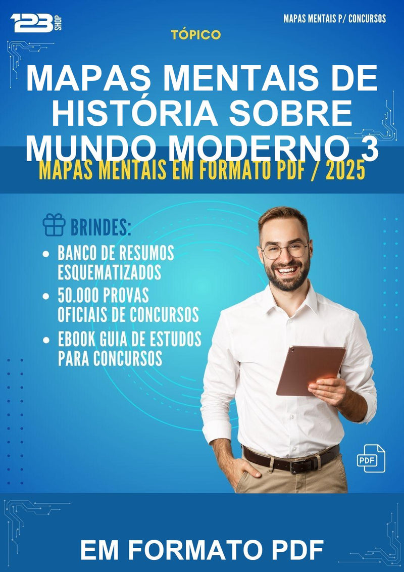 Mapas Mentais de História Sobre Mundo Moderno 3 - Em Formato Pdf