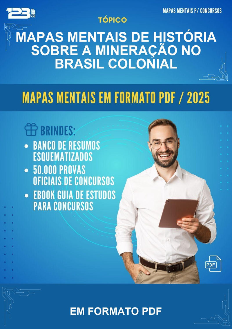 Mapas Mentais de História Sobre A Mineração No Brasil Colonial - Em Formato Pdf