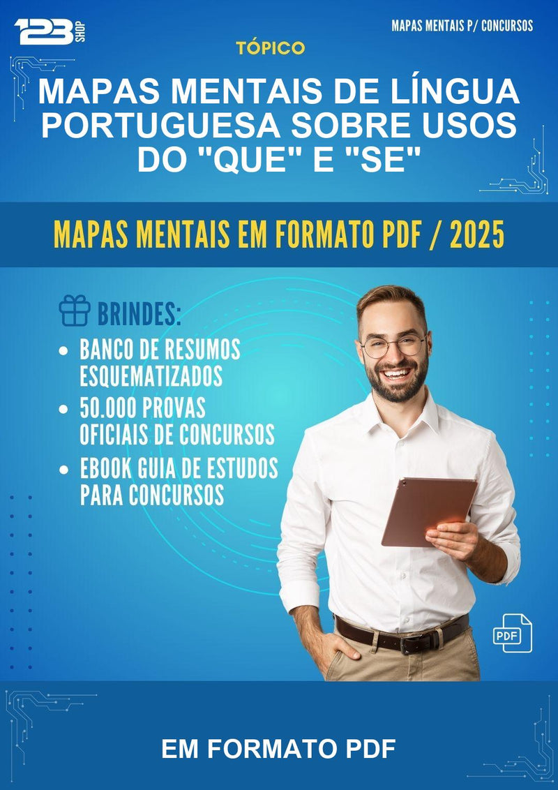 Mapas Mentais de Língua Portuguesa Sobre Usos do "que" E "se" - Em Formato Pdf