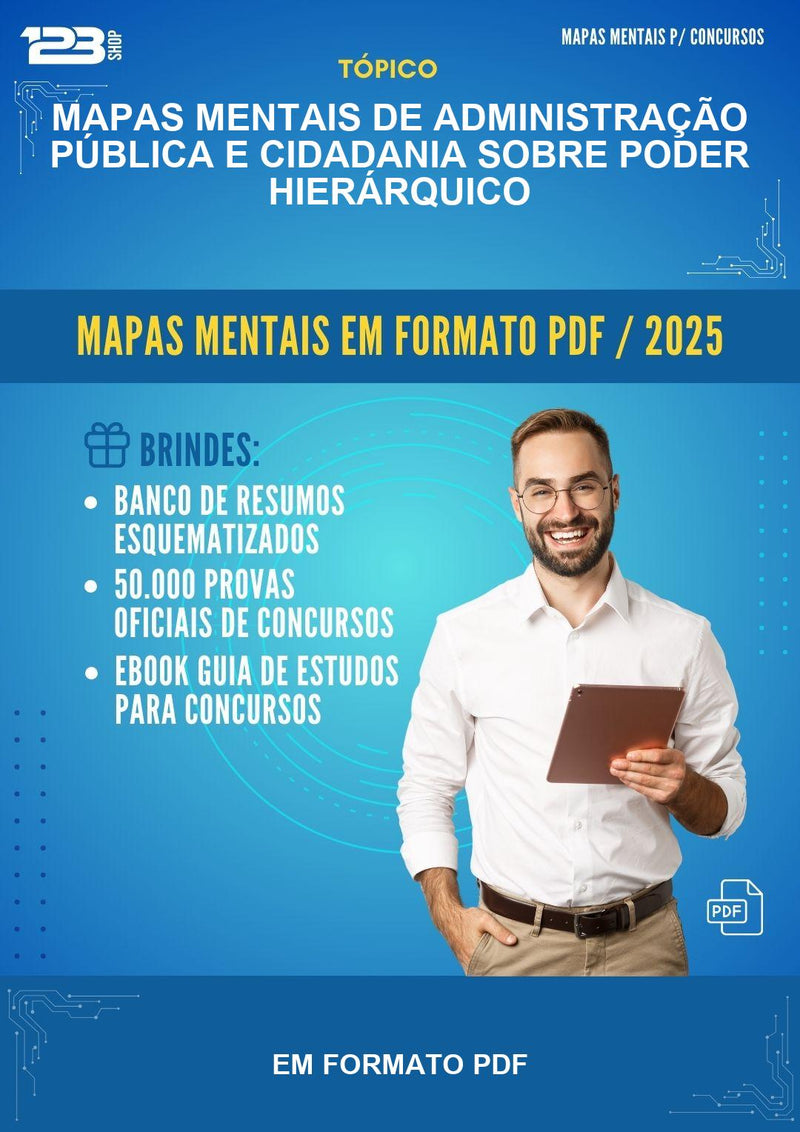 Mapas Mentais de Administração Pública E Cidadania Sobre Poder Hierárquico - Em Formato Pdf