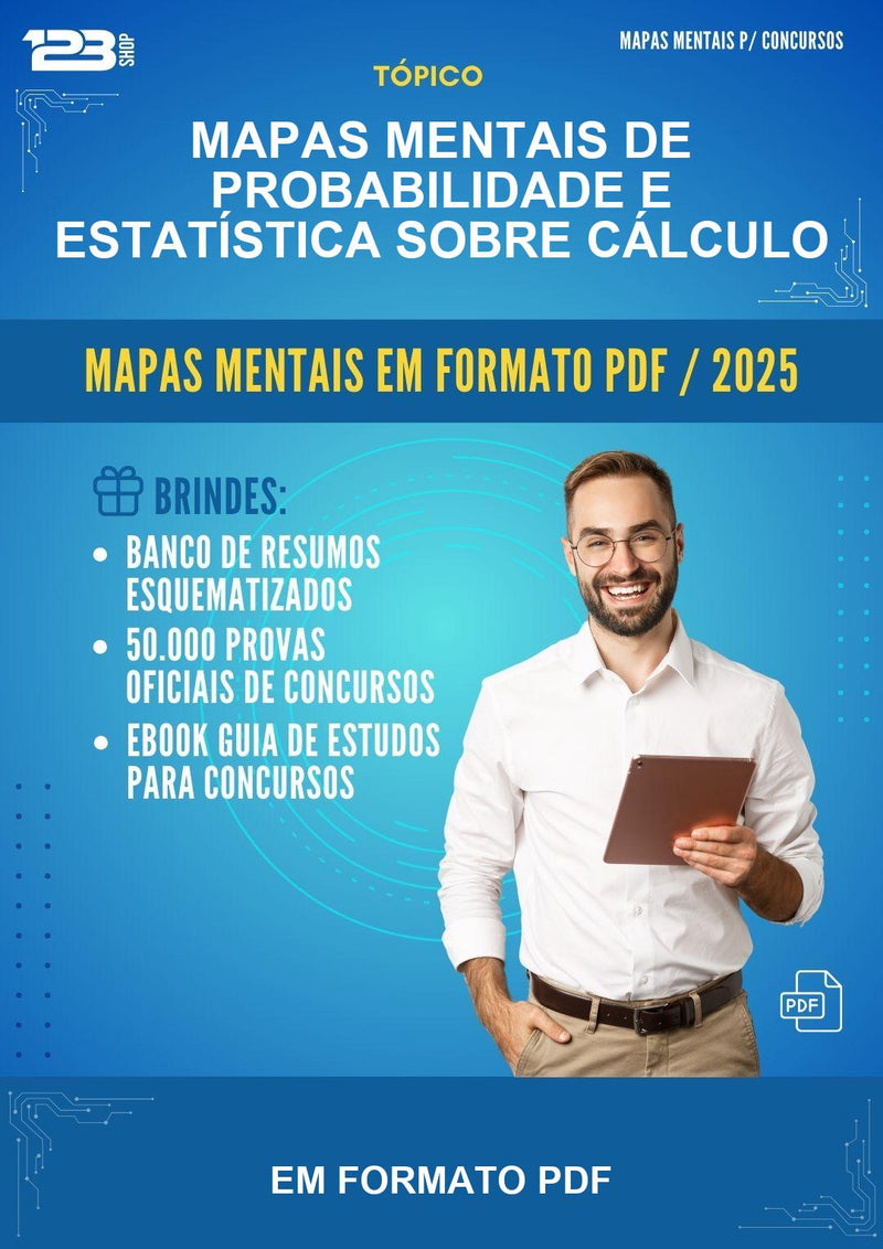 Mapas Mentais de Probabilidade E Estatística Sobre Cálculo de Probabilidade - Em Formato Pdf