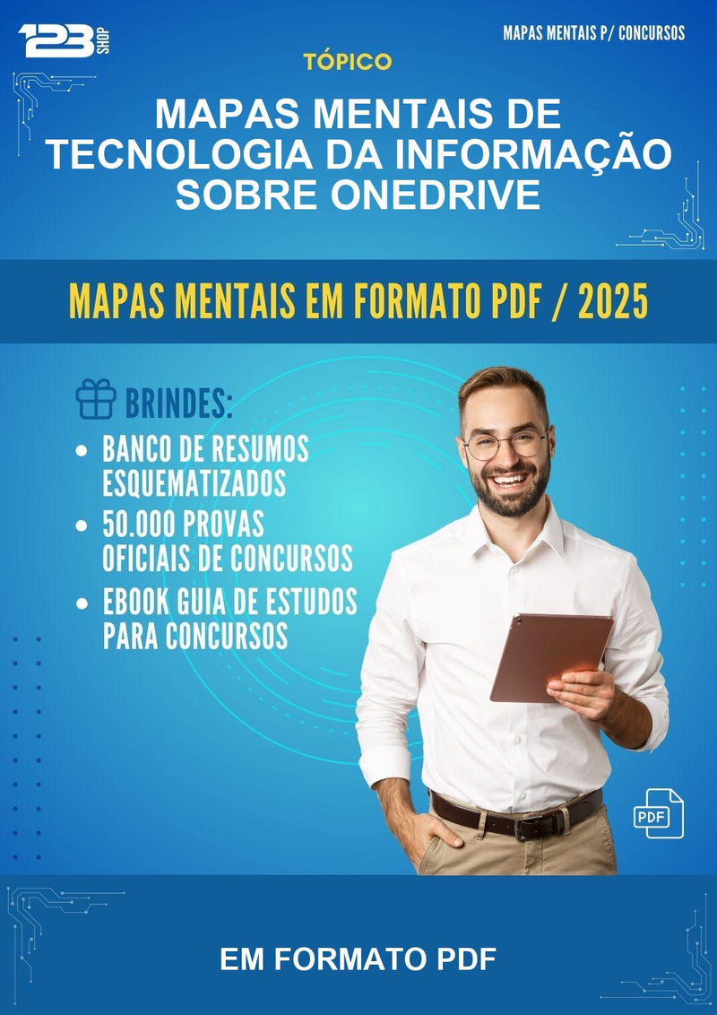 Mapas Mentais de Tecnologia da Informação Sobre Onedrive - Em Formato Pdf