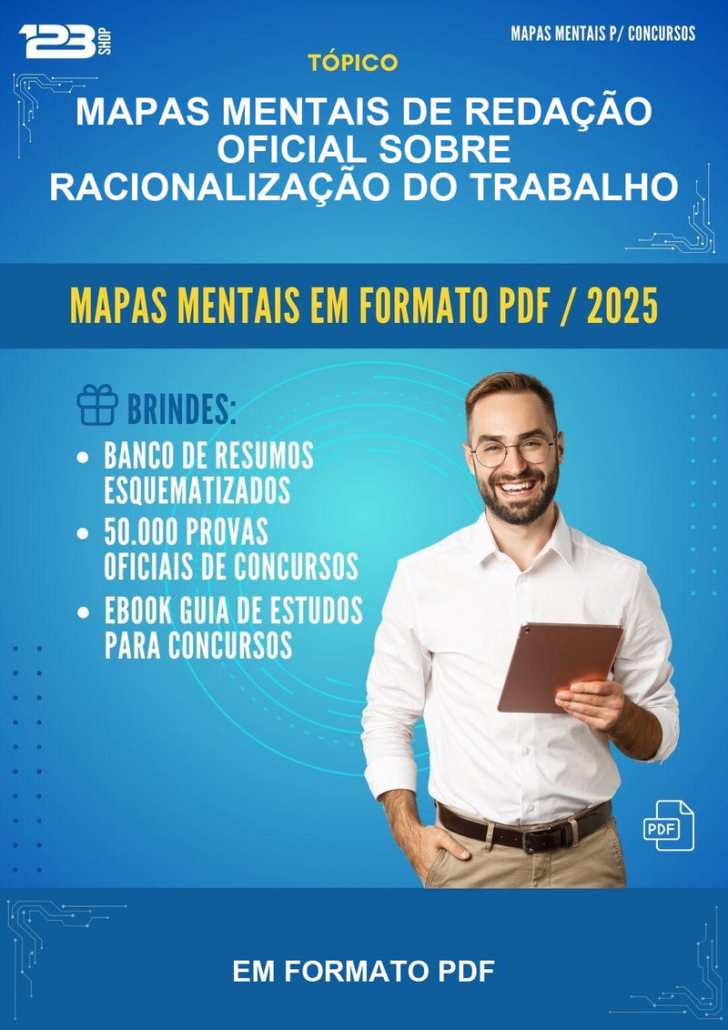 Mapas Mentais de Redação Oficial Sobre Racionalização do Trabalho - Em Formato Pdf