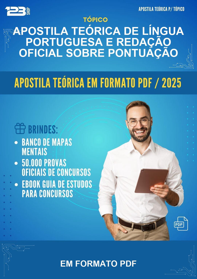 Apostila Teórica de Língua Portuguesa E Redação Oficial Sobre Pontuação - Em Formato Pdf