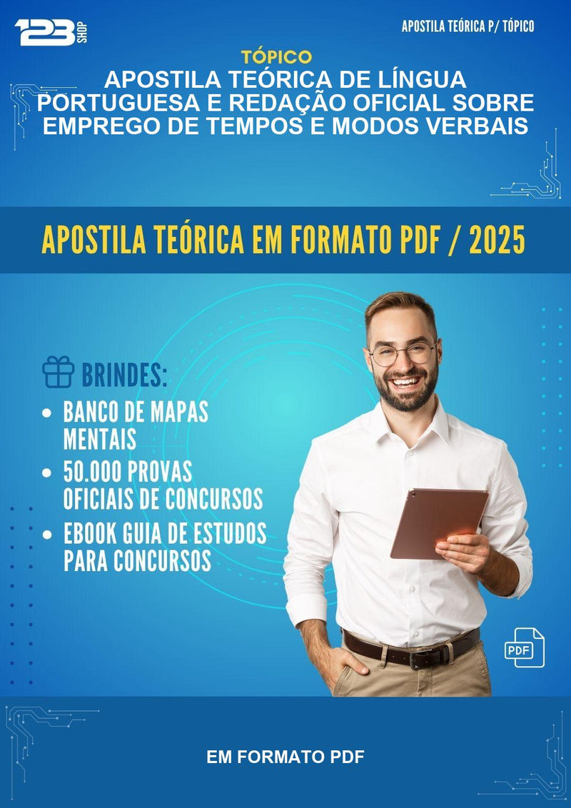 Apostila Teórica de Língua Portuguesa E Redação Oficial Sobre Emprego de Tempos E Modos Verbais - Em Formato Pdf