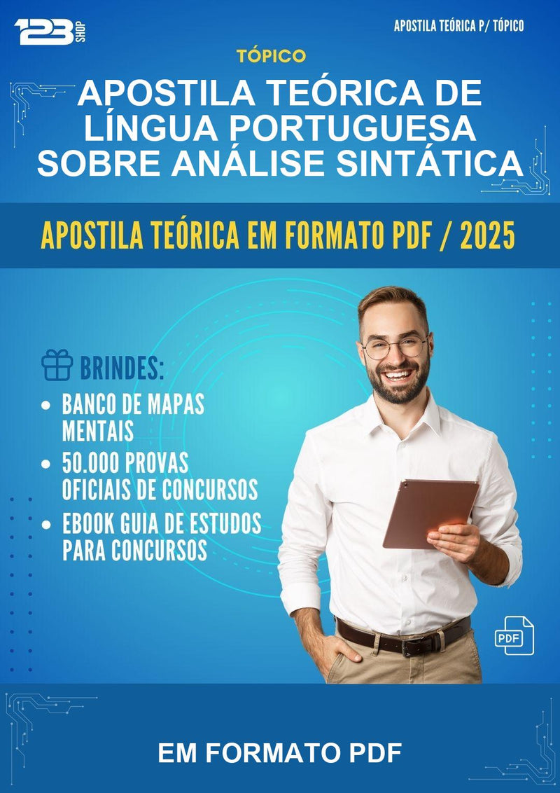 Apostila Teórica de Língua Portuguesa Sobre Análise Sintática - Em Formato Pdf