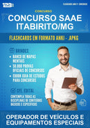 Flashcards Anki para o Concurso Saae Itabirito/MG para Operador de Veículos E Equipamentos Especiais - 1000 Flashcards