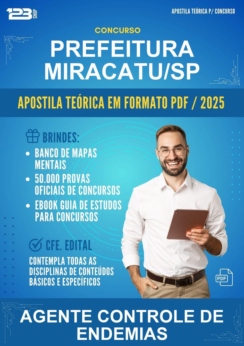 Apostila Teórica para o Concurso Prefeitura Miracatu/SP para Agente Controle de Endemias