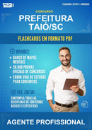 Flashcards em PDF para o Concurso Prefeitura Taió/SC para Agente Profissional - 1000 Flashcards