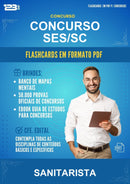 Flashcards em PDF para o Concurso Ses/SC para Sanitarista - 1000 Flashcards