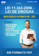 Mapas Mentais da Lei 11.343-2006 - Lei de Drogas - Em Formato Pdf