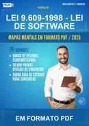 Mapas Mentais da Lei 9.609-1998 - Lei de Software - Em Formato Pdf