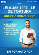 Mapas Mentais da Lei 9.455-1997 - Lei de Tortura - Em Formato Pdf