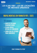 Mapas Mentais da Lei 8.245-1991 - Lei de Locações de Imóveis Urbanos - Em Formato Pdf